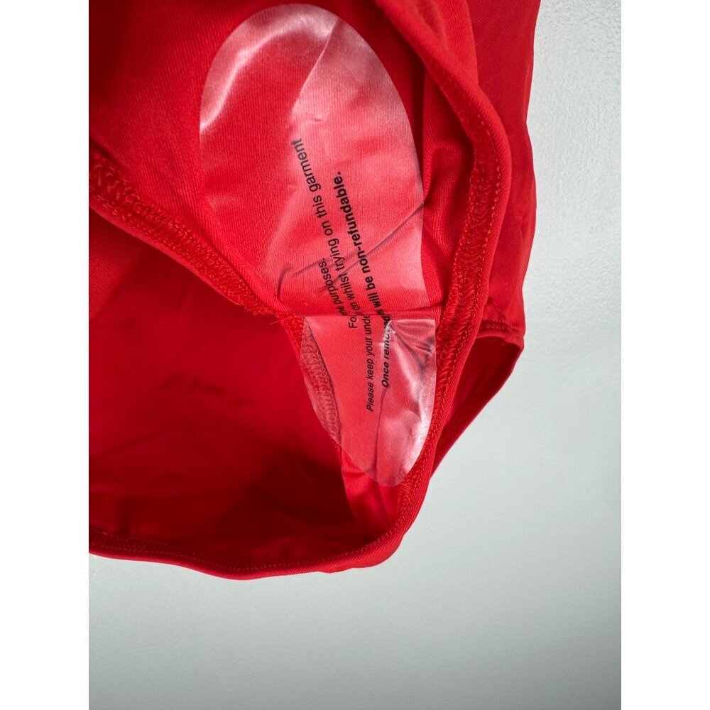 Coach Women’s One Piece Swimsuit Bathing Suit Authentic Signature Red Sz XS NEW - Picture 8 of 14